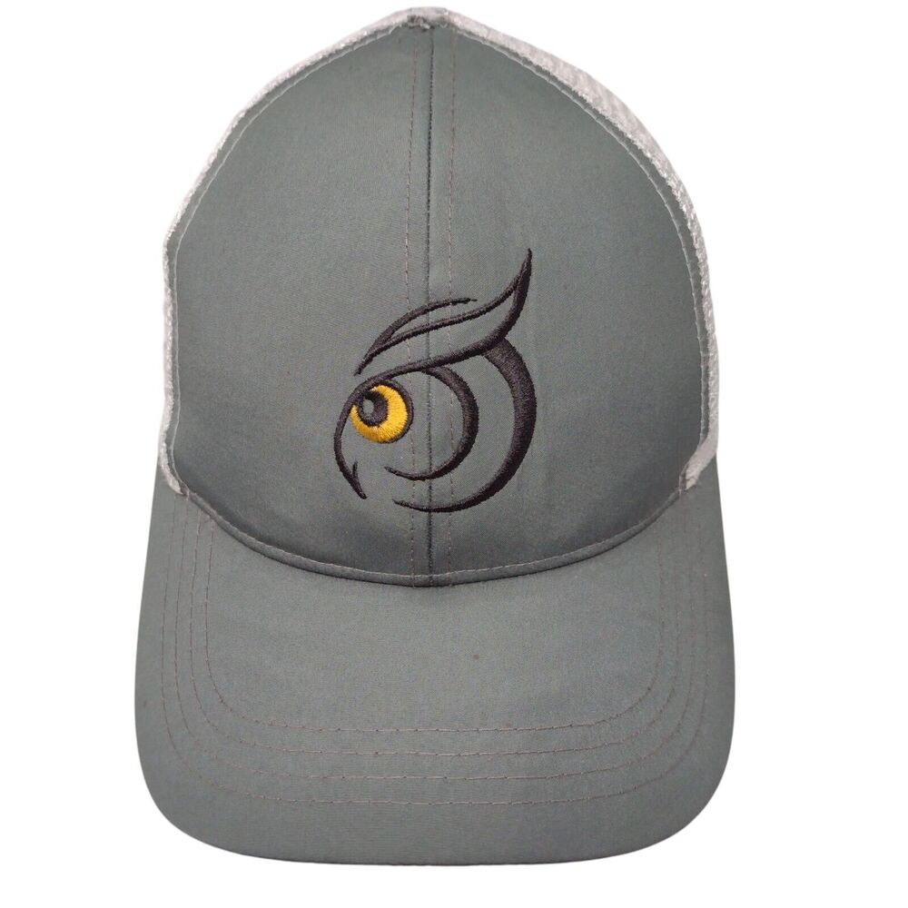 Boco Gear Snapback Trucker Hat Gray OSFA Adjustable Mesh Back Polyester
